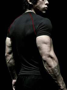 RISE LYT Men Sports Tees & Tanks - Black - View 2