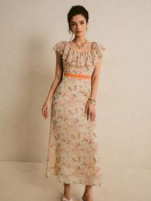 Poéselle 女士碎花休闲连衣裙 - 彩色 - 查看 4