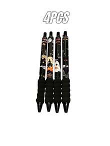 Bộ 4/8/12 bút bi gel chủ đề Halloween với đường kính ngòi 0.5mm, có hình ma, bí ngô và mũ phù thủy - Hoàn hảo làm quà tặng khen thưởng trong lớp học hoặc quà tặng văn phòng phẩm cho năm học mới. - Nhiều màu - Xem 7