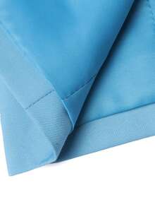 Manfinity Bizformal Men's Solid Color Mandarin Collar Single-Breasted Casual Suit Blazer, Formal - Sky Blue - View 7