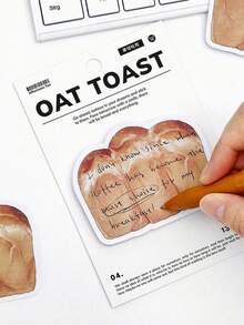 30pcs/Pack Cute Cartoon Bread And Coffee Design Creative Sticky Notes For Journaling And Memo, Stationery Back To School - Bread Coffee Good Weather - View 8