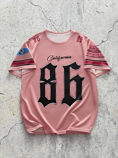 EVRINFINITE Men's 3D Digital Print Short Sleeve T-Shirt, Seasonal Breathable Crew Neck Top, Non-Sheer, Fashionable & Versatile, Comfortable & Lightweight