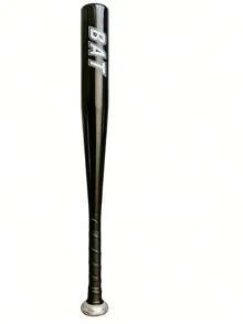 1pc 20 Inch Aluminum Alloy Baseball Bat, Lightweight For Training & Self-Defense - Black - View 1