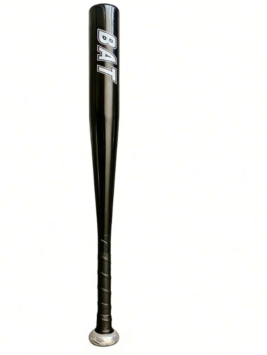 1pc 20 Inch Aluminum Alloy Baseball Bat, Lightweight For Training & Self-Defense - Black - View 1
