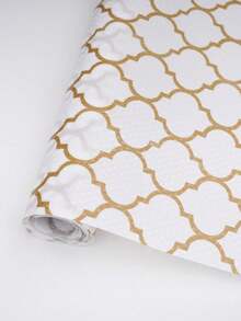 1 Roll Gold Cabinet Liner, Non-Slip EVA Waterproof Shelf Liner For Kitchen Cabinets, Drawers, Refrigerator, Pantry, Bathroom, Easy-To-Clean Drawer Mat, Protective Padding For Shelves - Gold - View 9