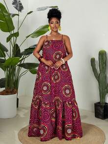 Maweii Mẫu đầm thời trang cỡ lớn nhiều màu sắc mới năm 2025 mang đến cảm giác nghỉ dưỡng. - Màu đỏ tím - Xem 4