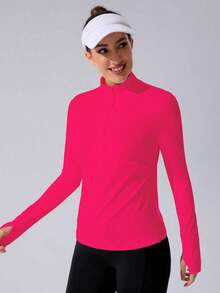 SHEIN Velisys 2件/套 休闲修身纯色拉链卫衣 - 彩色 - 查看 6