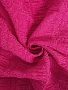 Breezaya 2 件套女士夏季纹理吊带背心，带后背系带和裙子 - 玫紅色 - 查看 6