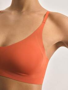 Ocili Women's Minimalist Solid Color Seamless Comfortable Underwear - Burnt Orange - View 6