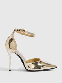 CUCCOO SZL Giày cao gót nữ - Màu vàng nhạt - Xem 2
