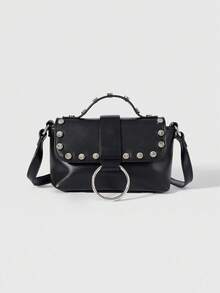 ROMWE Grunge Punk Women's Bag - Black - View 1