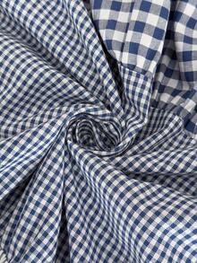 Elaquor 大码V领短袖格子拼接休闲宽松荷叶边下摆夏季连衣裙 女式休闲连衣裙 女式夏季连衣裙 大码方格连衣裙 野餐连衣裙 - 彩色 - 查看 7