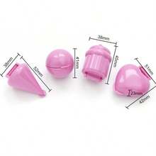 4 pièces Moule à cake pop, forme cœur/ronde/plate/cupcake, outil de cuisson en plastique DIY, antiadhésif, pour cake pops, sucettes, mini-gâteaux, accessoires de cuisson pour anniversaire, mariage, baby shower, fête de Noël - Multicolore - Voir 5