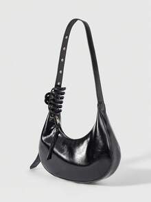 ROMWE Grunge Punk 女士单肩包 - 黑色 - 查看 2