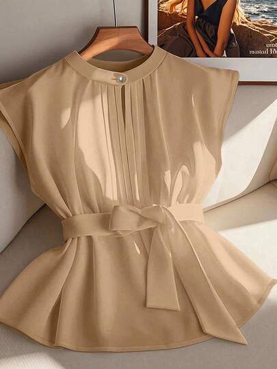 GlowEve CURVE Blusa informal de estilo chino para mujer de talla grande, adecuada para fiestas, reuniones, calle, vacaciones, Día de San Patricio, Pascua, Día de San Valentín, Navidad, Acción de Gracias, suave, holgada, cómoda, versátil, estilizadora, de moda, para primavera/verano
