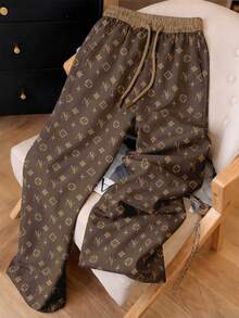 Resyla Fall Women's Minimalist Printed Casual Trousers - Multicolor - View 1