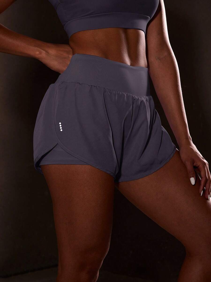 Powerista 女士户外休闲健身慢跑运动短裤舒适短款毛衣短裤