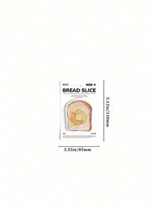 30pcs/Pack Cute Cartoon Bread And Coffee Design Creative Sticky Notes For Journaling And Memo, Stationery Back To School - Bread Coffee Good Weather - View 2