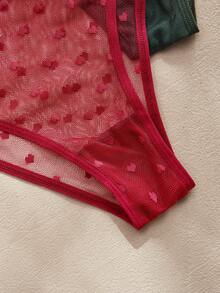 3件套女士蕾丝内裤 - 彩色 - 查看 3