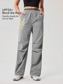 OutZeal 女士户外裤 日常休闲 防紫外线 轻便 双层腰带裤脚 - 灰色 - 查看 3