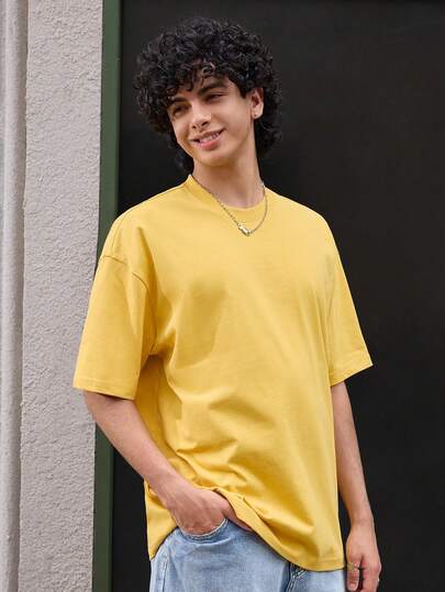 Open Phase 男士260G Macaroon重磅品牌T恤，宽松落肩，短袖，2025春夏新款