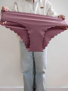 Lowkey Lull 12 件/包 舒适无缝罗纹针织大码三角裤 - 彩色 - 查看 3