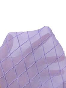 Franclia Chân váy xếp ly chữ A bằng vải chiffon phối nhiều mảnh, thời trang, thanh lịch, đa năng dành cho nữ, thích hợp cho công sở, mùa hè. - Màu tím - Xem 3