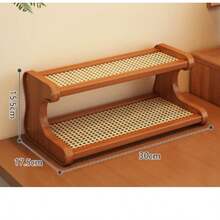 The Kitchen Storage Rack Adopts A New Chinese Style Multifunctional Design, Integrating High-End Dining Table Storage Rack, Tea Cup Rack, And Living Room Storage And Organizing Rack Functions. Suitable For Office, Living Room, Bedroom And Other Spaces, It Can Also Be Used As A Decorative Gift For Friends And Family, With Dual Purposes Of Room Decoration And Dining Table Decoration. - Multicolor - View 7
