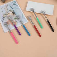 Extendable Back Scratcher With Skeleton Hand Head, Stainless Steel Telescoping Itch Relief Massager For Travel & Home Use - Multicolor - View 9