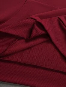 STYNVO 男士字母刺绣长袖休闲宽松连帽衫 - 紅色 - 查看 7