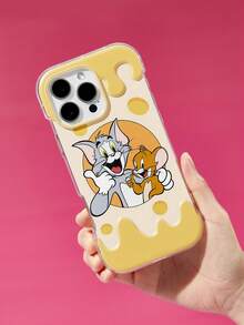 TOM & JERRY X SHEIN 可爱动物印花手机壳，适用于 11 - 17 Pro Max - 彩色 - 查看 1