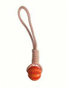 1pc Dog Braided Rope Knot Toys Ball With Handle, Chew Durable Toy Ball For Chew Training Pull Throw Toy Tug Of War Toy Dogs Fetch Toy - Multicolor - View 19