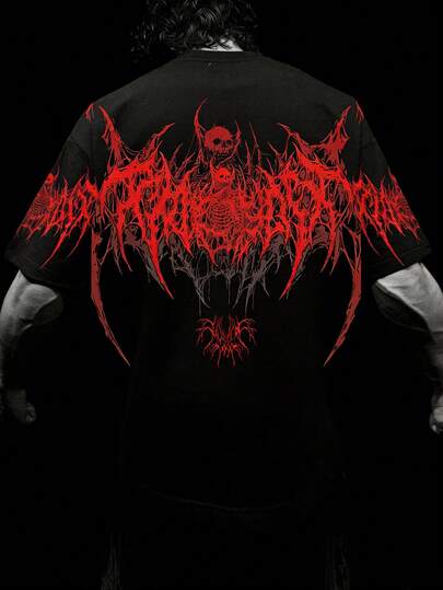 RISE LYT Men's Casual Versatile T-Shirt, Comfortable Sports Design With All-Over Printing