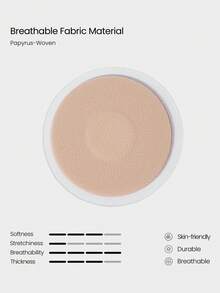 GLOWMODE 3 Pack Smooth Finish Reusable Adhesive Nipple Covers Pasties Daily Casual Wear - Apricot - View 5