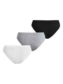 Ocili 3pcs/Pack Women Sexy Lace Trim Bikini Panties - Multicolor - View 2