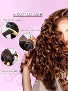 Self Grip Hair Rollers 6/12pcs, No Heat Curlers With Black Clips For Long/Short Hair - Black - View 9