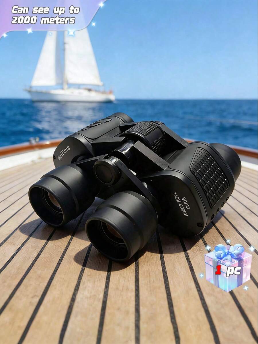 Un binocular de 90x90, telescopio profesional de alta definición para viajes al aire libre, telescopio de caza potente, telescopio para senderismo y observación de aves - Negro - Ver 1