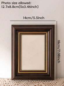 Cirelle 1 PIEZA Marco de fotos dorado nórdico, decoraciones de madera escandinavas, borde dorado lujoso, regalo de Navidad y de inauguración de la casa de 5 pulgadas, 8 pulgadas, marco de fotos de tamaño A4, adecuado para la sala de estar y el dormitorio - Multicolor - Ver 13