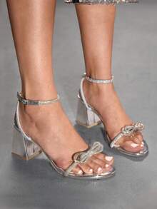 CUCCOO SZL Women's Fashion High Heel Sandals - Silver - View 5
