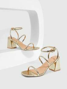 CUCCOO SZL Dammode Högklackade Sandaler - Guld - Visa 3