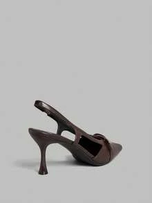 Ontre Giày sandal cao gót dành cho nữ - màu nâu - Xem 5