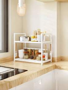 1 Giá đỡ lò vi sóng nhiều tầng bằng sắt có móc treo, tiết kiệm không gian, không cần lắp ráp, giá để đồ chịu lực cao, kệ đựng đồ nhà bếp. - Nhiều màu - Xem 6