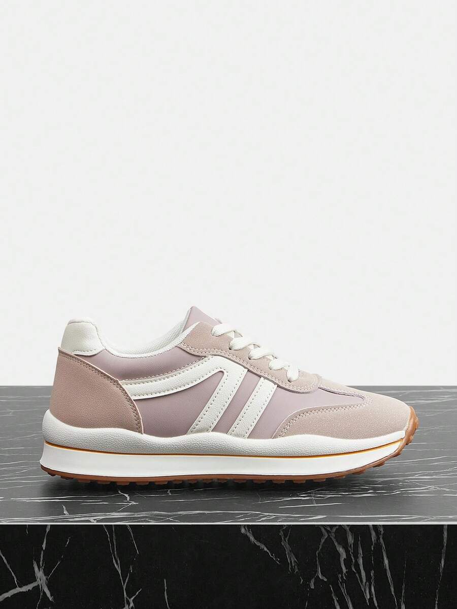 Vate 女士休闲运动鞋 - 粉色 - 查看 1