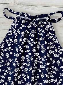 SHEIN LUNE 女士休闲度假露背吊带背心，适合春夏穿着 - 彩色 - 查看 4