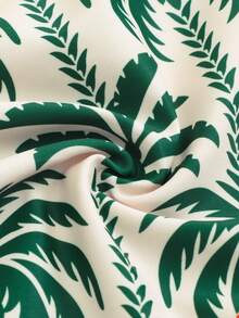 Swim Oasis Fashionable High-End Coconut Tree Print Women's Summer Swimsuit Cover-Up & One-Piece Swimsuit Set - Multicolor - View 7