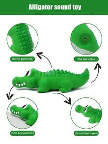 Juguete de masticación de látex grande y duradero, adecuado para perros que les gusta morder - Huesos de perro con forma de tiburón, con campana incorporada, que produce un sonido crujiente fuerte, juguete de limpieza y molienda de dientes grandes, adecuado para cachorros en crecimiento, adecuado para todas las razas de perros. Hueso molar de látex duradero, diseñado específicamente para perros que les gusta morder, con forma de tiburón para ayudar a limpiar los dientes, con patrones de animales para aliviar el estrés, adecuado para todas las razas de perros. - Multicolor - Ver 5