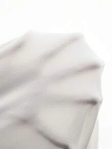 MaterniChic 女款優雅白色夏季絲綢孕婦迷你洋裝，不對稱金屬環抹胸設計，適合寶寶迎新派對、拍照、婚禮與正式場合 - 白色 - 查看 7
