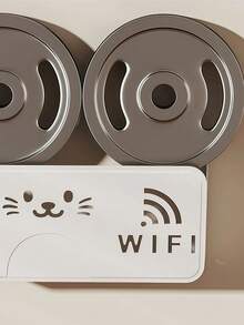 Router Plastic Storage Box, Wall-Mounting Without Drilling, Suitable For Walls And Desktops - Multicolor - View 3