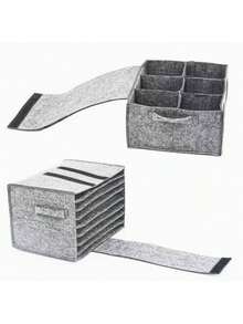 Felt Storage Bags For Plates, Cups, And Handbags; Suitable For Storing Plates, Cups, And Ceramics; Ideal For Caravans, Camping, Kitchens, RVs, Campervans, And Small Kitchen Gadgets. - Multicolor - View 1