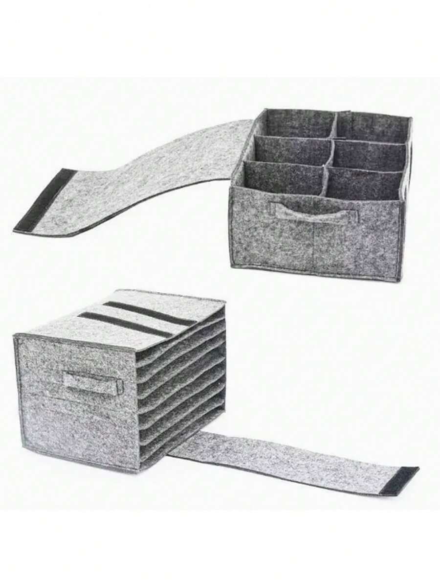 Felt Storage Bags For Plates, Cups, And Handbags; Suitable For Storing Plates, Cups, And Ceramics; Ideal For Caravans, Camping, Kitchens, RVs, Campervans, And Small Kitchen Gadgets. - Multicolor - View 1